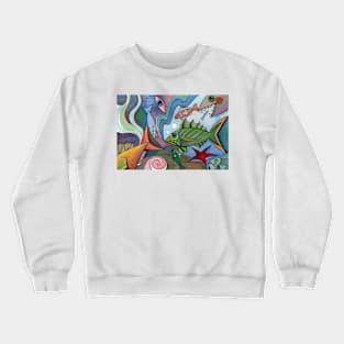 Fish abstract II Crewneck Sweatshirt